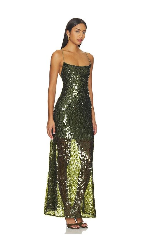 Backless Gown in Green. - size L (also in S, XL) - With Harper Lu - Modalova