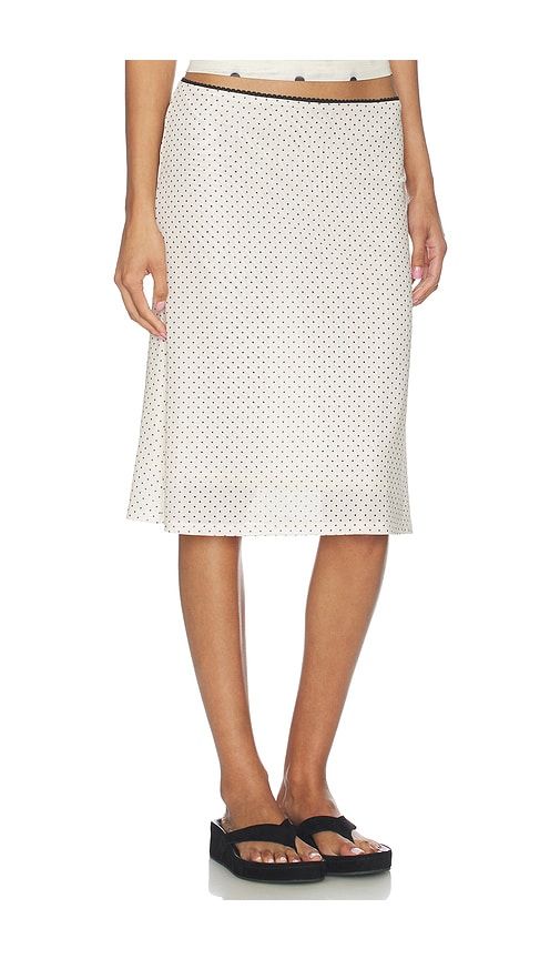 Mesh Midi Skirt in Cream. - size L (also in S, XS) - With Harper Lu - Modalova