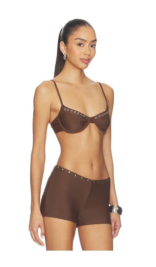 Julia Studded Bikini Top in . - size L (also in M, S, XS, XXS) - With Jean - Modalova