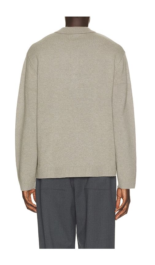 Paxton Cashmere Knit Polo in Grey. - size S (also in M, XL/1X) - Won Hundred - Modalova