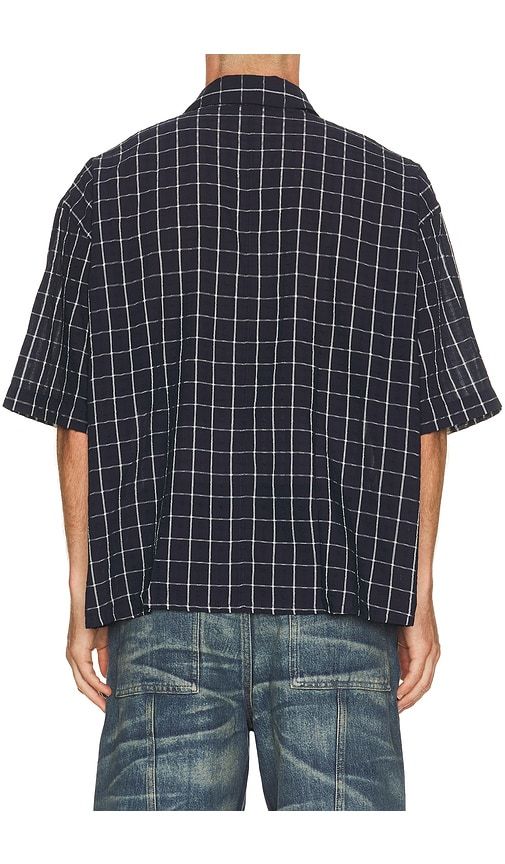 Maza Check Short Sleeve Shirt in Navy. - size L (also in M, S, XL/1X) - Won Hundred - Modalova