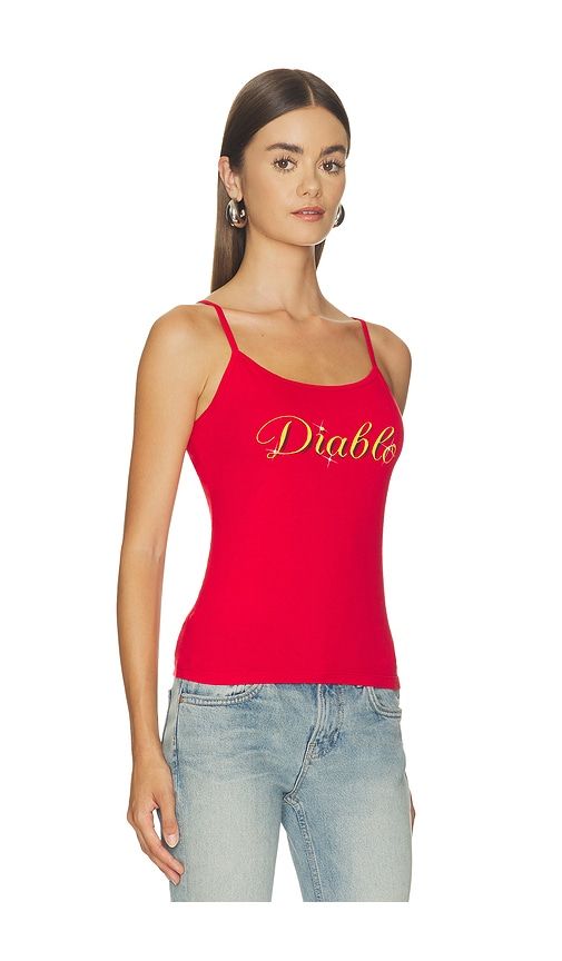 Diablo Cholita Tank Top in Red. - size L (also in M, S, XS) - Willy Chavarria - Modalova