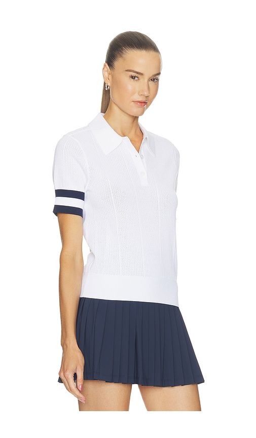 Essex Sweater Polo Top in White. - size M (also in S, XS) - Wilson - Modalova