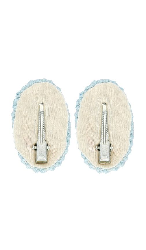 Crochet Clip Set in Baby Blue - Wild Wawa - Modalova