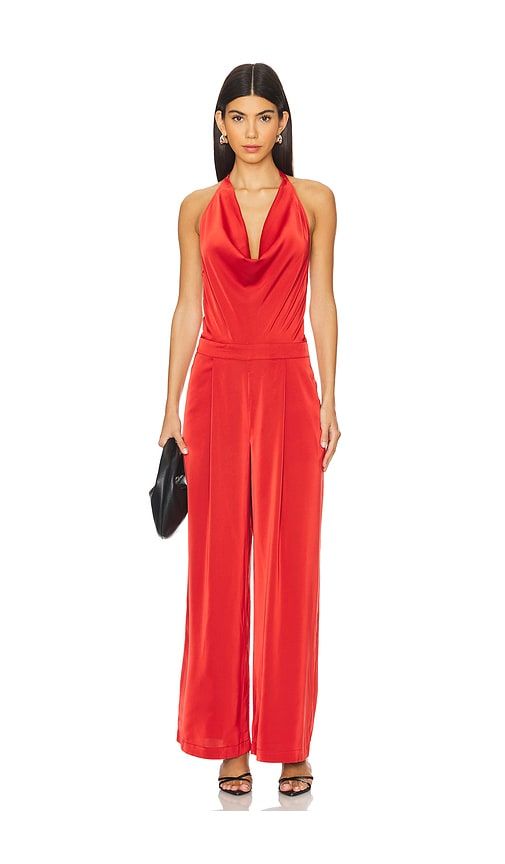 Halter Jumpsuit in Red. - size 0 (also in 10, 2, 6, 8) - WeWoreWhat - Modalova