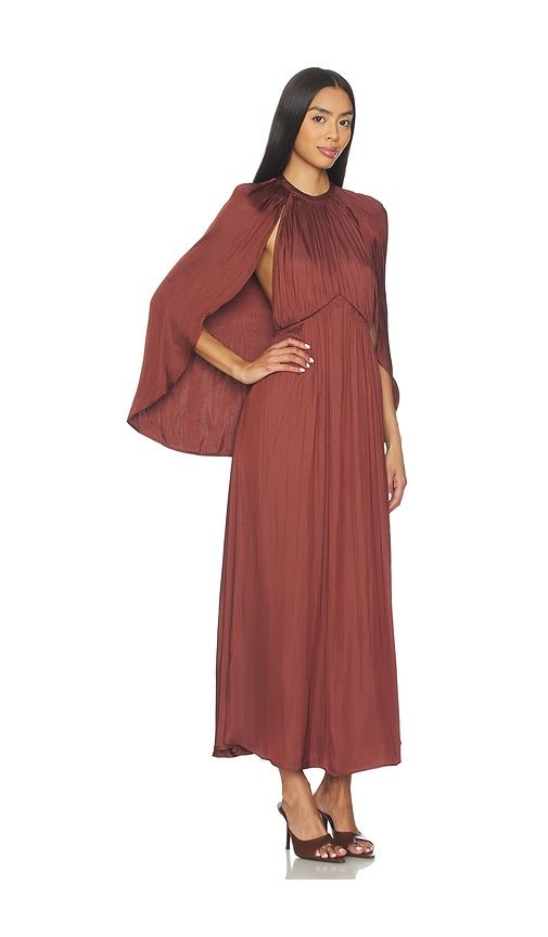 Halter Cape Midi Dress in Rust. - size 0 (also in 2) - WeWoreWhat - Modalova