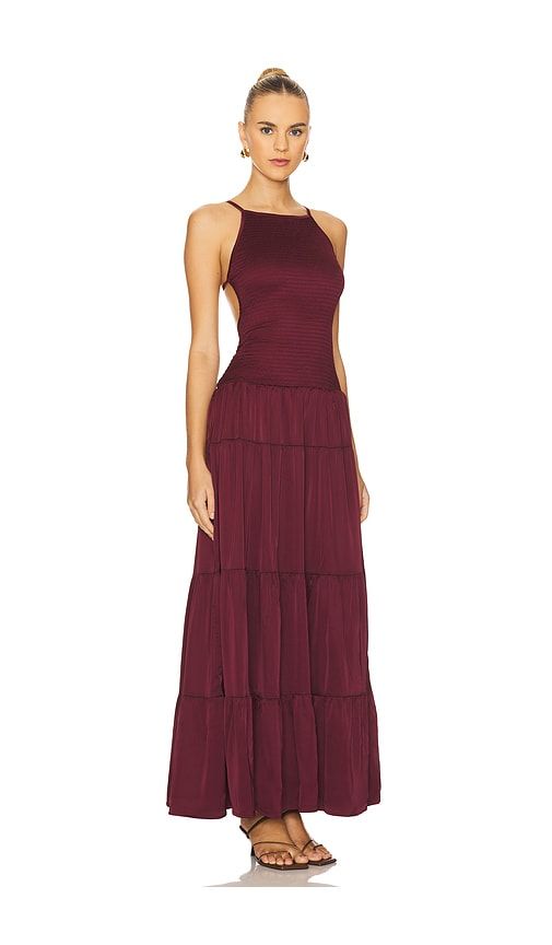 Smocked Drop Waist Maxi Dress in Purple. - size S (also in M, L, XL) - WeWoreWhat - Modalova
