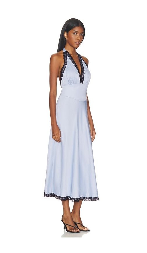 Halter Midi Dress in Baby Blue. - size L (also in M, S, XS) - WeWoreWhat - Modalova