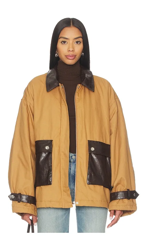 Cocoon Barn Jacket in Brown. - size S (also in XL, XS) - WeWoreWhat - Modalova