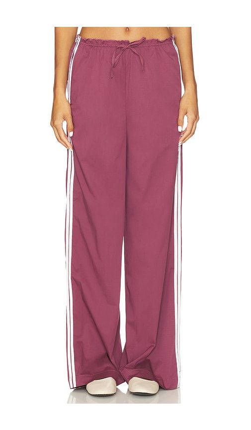 Pull On Ruffle Waist Pant in Purple. - size M (also in S) - WeWoreWhat - Modalova