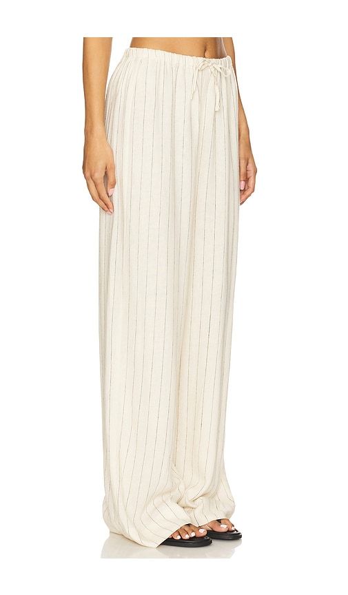Tie Waist Pant in Ivory. - size L (also in S, XS) - WeWoreWhat - Modalova
