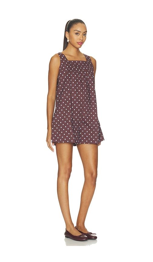 Square Neck Romper in Brown. - size M (also in S, XS) - WeWoreWhat - Modalova