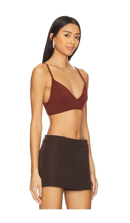 Sweater Bra Top in Brown. - size L (also in M, S, XL) - WeWoreWhat - Modalova