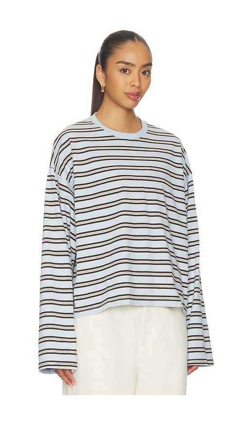 Boxy Oversized Crew Neck in Blue. - size L/XL (also in XXS/XS) - WeWoreWhat - Modalova