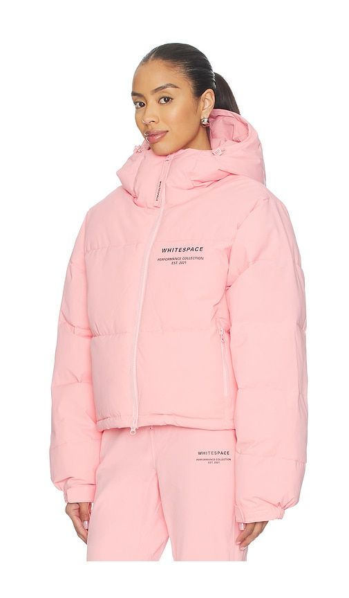 Cropped Puffer Jacket in Pink. - size L (also in S, XS) - Whitespace - Modalova