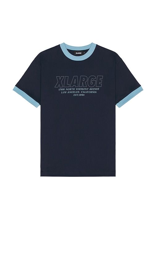 Store Address Ringer Tee in Blue. - size L (also in M, S, XL/1X) - XLARGE - Modalova