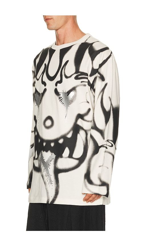 Aop Gfx Long Sleeve in White. - size L (also in M, XL/1X, XS) - Y-3 - Modalova