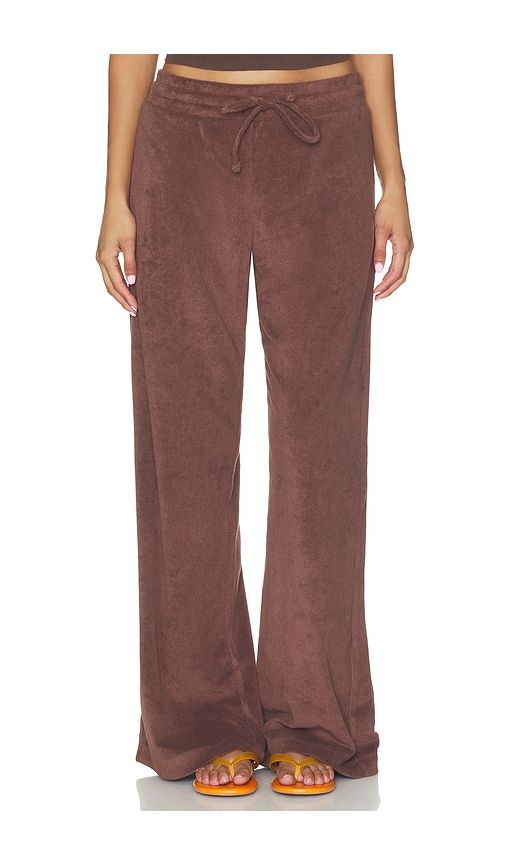 Terry Vacation Pant in Chocolate. - size L (also in M, S, XS) - YEAR OF OURS - Modalova