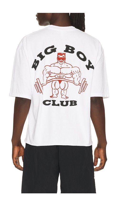Big Boy Club Crop Tee in White. - size L (also in M, S, XL/1X) - Y,IWO - Modalova