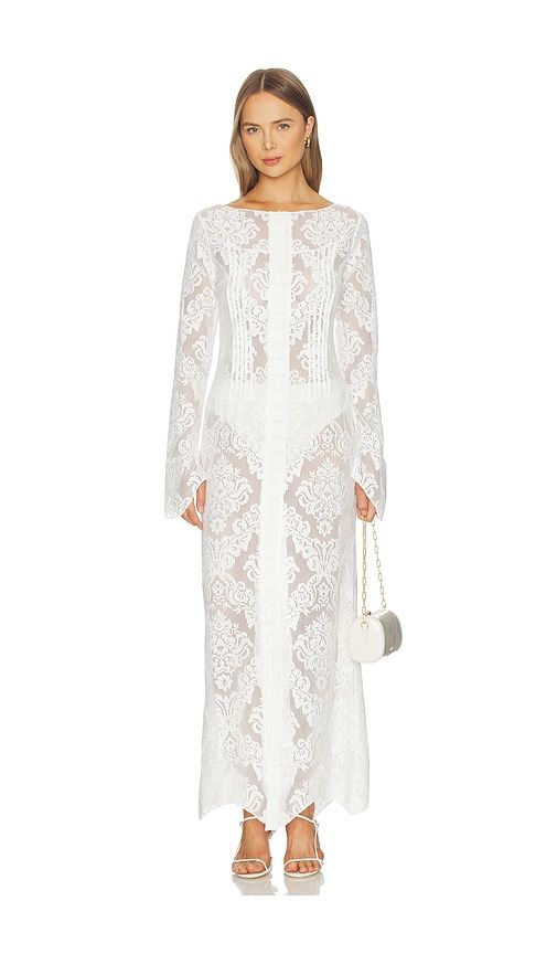 X REVOLVE Demi Duster Dress in . - size L (also in XL) - Yellow The Label - Modalova