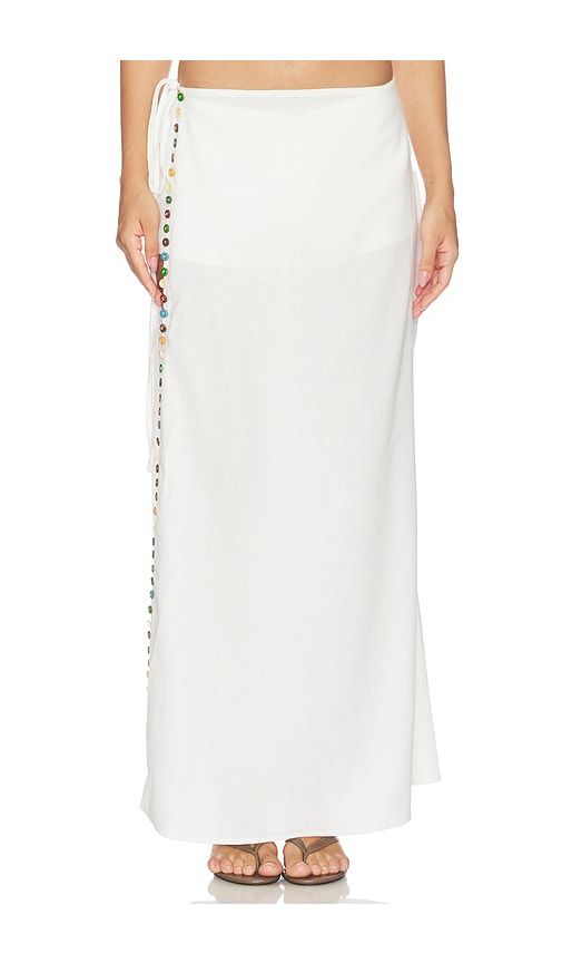 Romy Linen Skort in White. - size L (also in M, S, XS) - Yellow The Label - Modalova