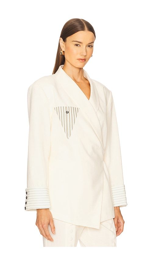 Novela Linen Blazer in . - size L (also in S) - Yellow The Label - Modalova