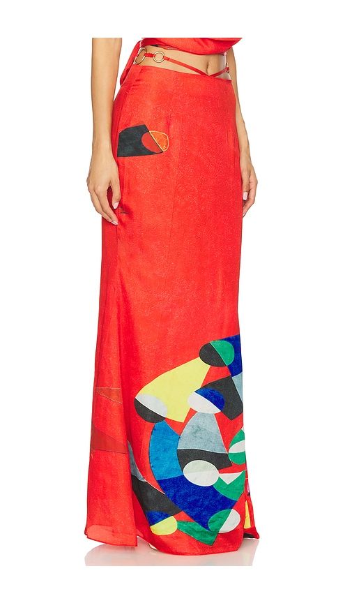Athena Ring Skirt in Red. - size S (also in XS) - Yellow The Label - Modalova