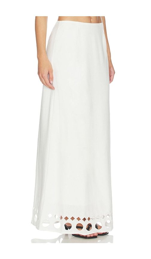 X REVOLVE Silas Linen Skirt in . - size L (also in M, S, XS) - Yellow The Label - Modalova