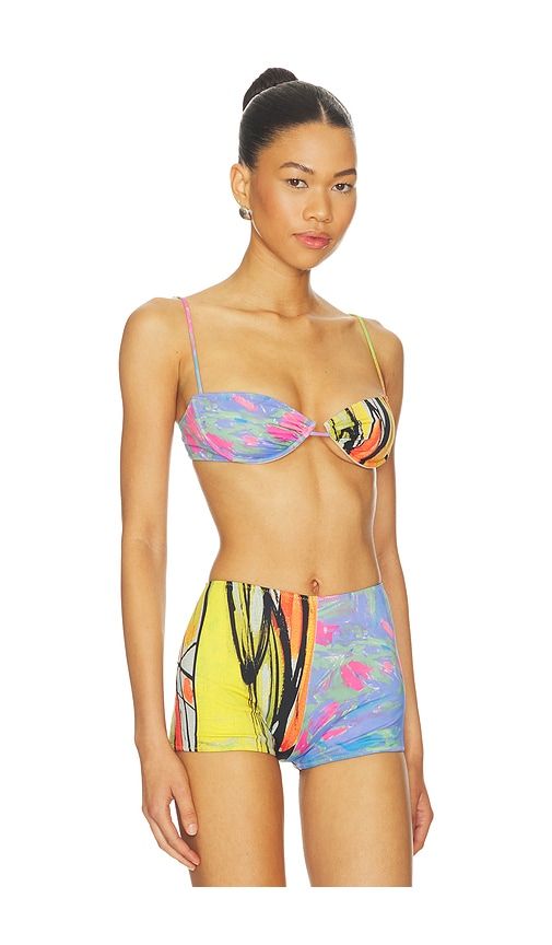 Lane Bikini Top in Yellow,Purple. - size L (also in M, S, XS) - Yellow The Label - Modalova