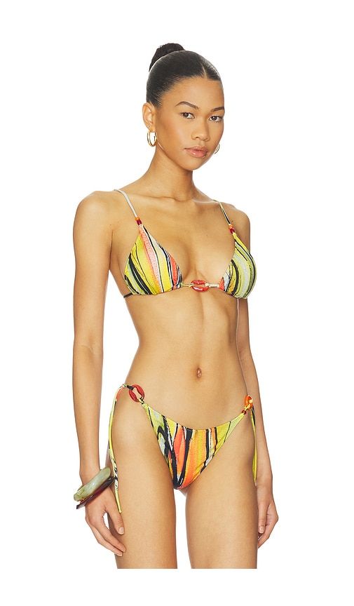 Sade Charm Bikini Top in Yellow. - size M (also in S, XS) - Yellow The Label - Modalova
