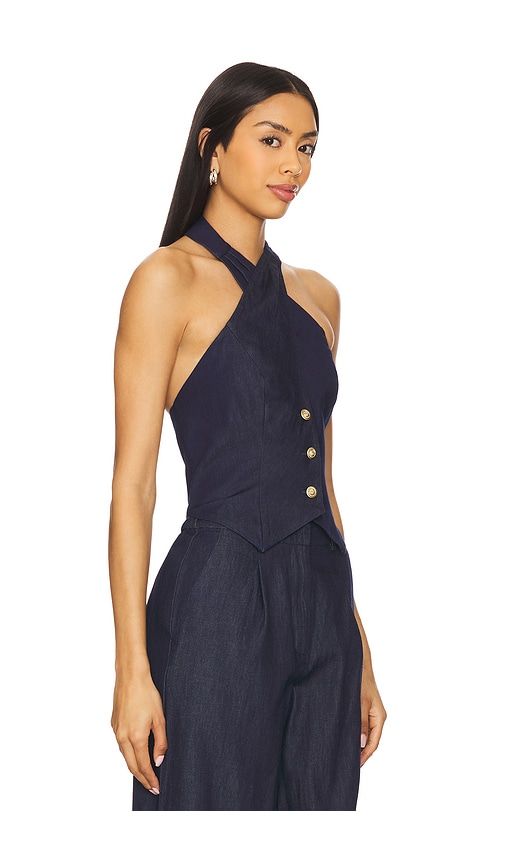 Aida Top in Navy. - size L (also in M, XS) - Yumi Kim - Modalova