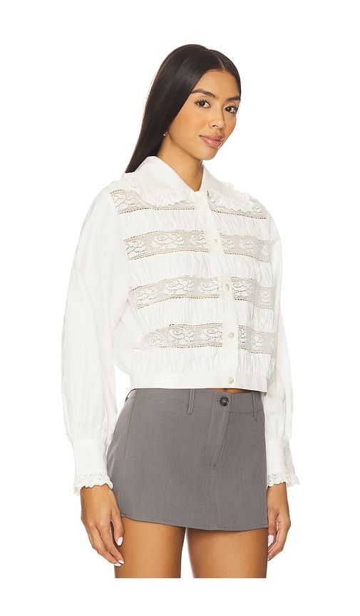 Lace Trimmed Blouse in . - size L (also in XL) - Yuhan Wang - Modalova