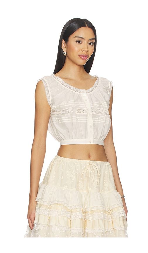 Lace Trim Button Blouse in . - size L (also in M, S, XL) - Yuhan Wang - Modalova