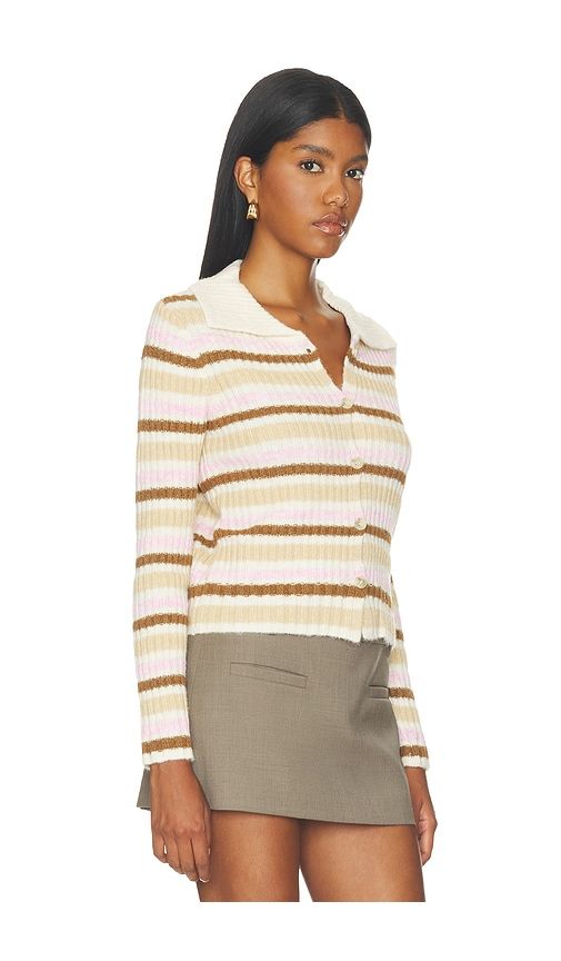 Pink Maple Stripe Knit Cardigan in . - size L (also in M, S, XS) - Zemeta - Modalova
