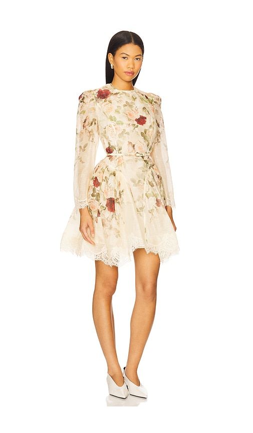 Panelled Mini Dress in Cream. - size 1/S (also in 3/L) - Zimmermann - Modalova