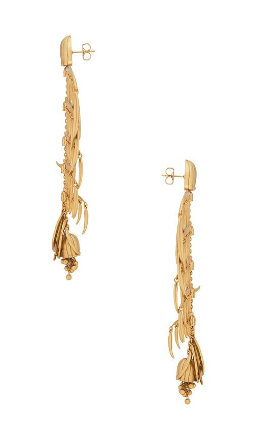 Mira Chandelier Earring in Metallic - Zimmermann - Modalova