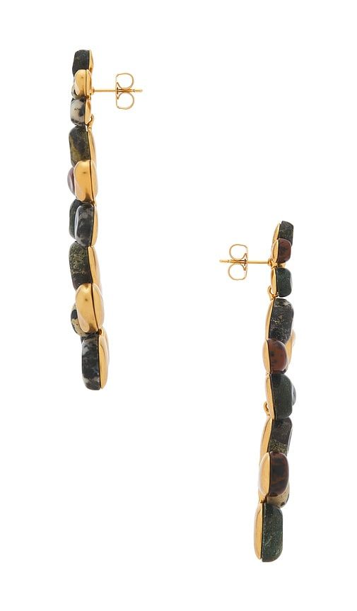 Norma Large Dangles Earring in Metallic ,Green - Zimmermann - Modalova
