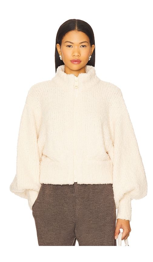 Boucle Bomber in Cream. - size 3/L (also in 4/XL) - Zimmermann - Modalova