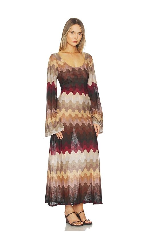 Sienna Dress in Brown, Black. - size 36 (also in 38, 40, 42) - Zuleyha Kuru - Modalova