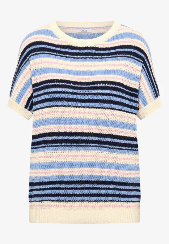 Kurzarm Pullover aus Bändchengarn - cecil - Modalova