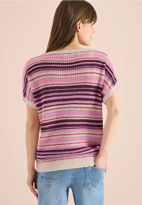 Kurzarm Pullover aus Bändchengarn - cecil - Modalova