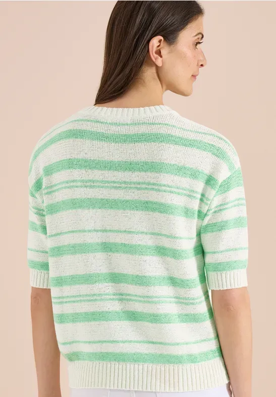CECIL Kurzarm Pullover mit Streifen - cecil - Modalova