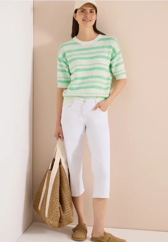CECIL Kurzarm Pullover mit Streifen - cecil - Modalova