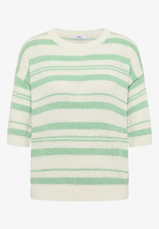 CECIL Kurzarm Pullover mit Streifen - cecil - Modalova