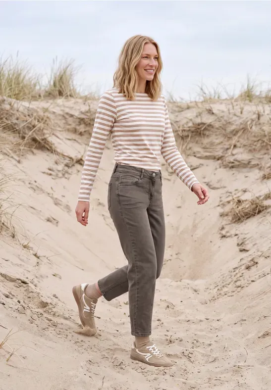 High Waist Barrel Leg Jeans im Loose Fit - cecil - Modalova