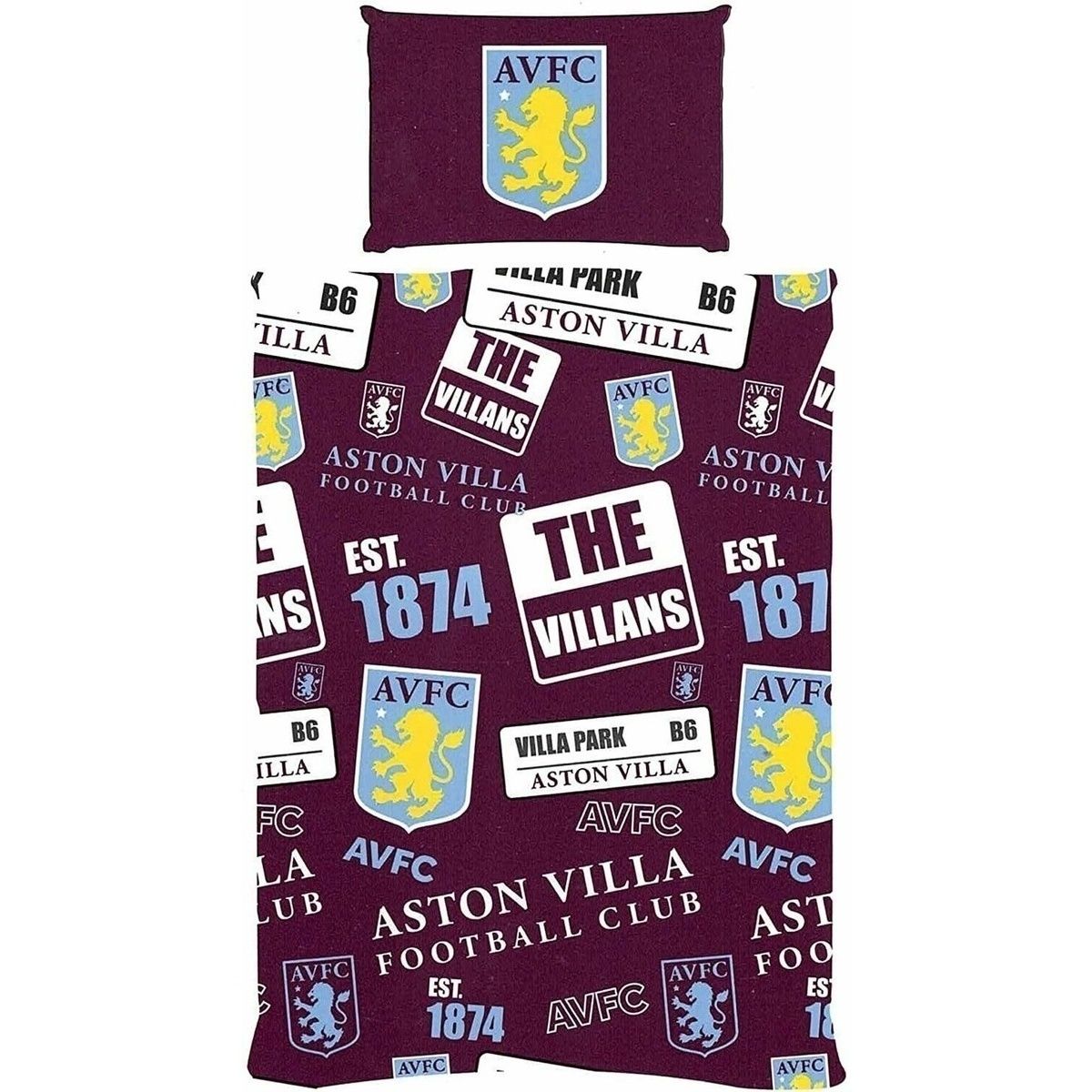 Single BS2755 's Duvet cover in - Aston Villa Fc - Modalova