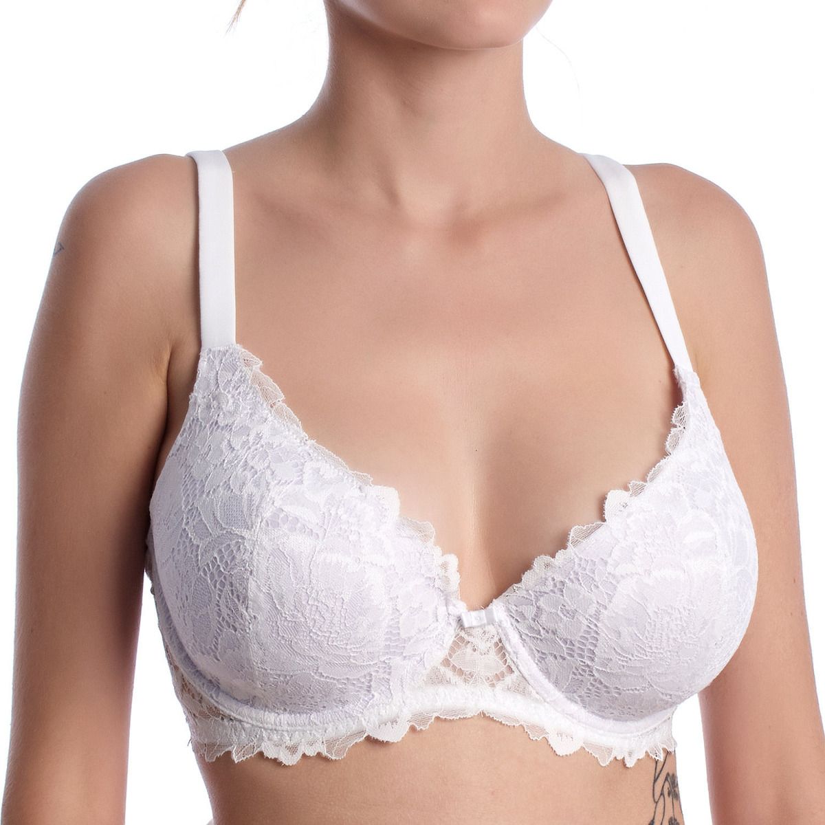 COMFY-BALCONETTE-BLANCO women's Balconnette bras in - Lormar - Modalova