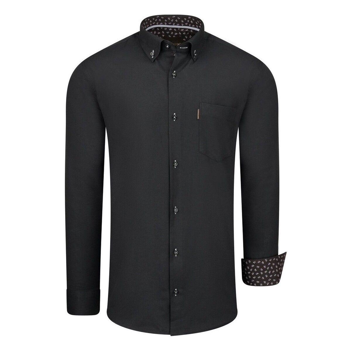 Camicia Regular Fit Overhemd Black - Cappuccino Italia - Modalova