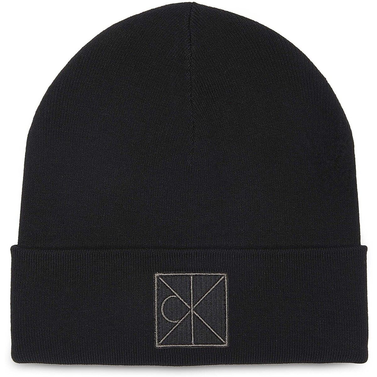 Berretto Emblem Patch Fine Rib Beanie - Calvin Klein Jeans - Modalova