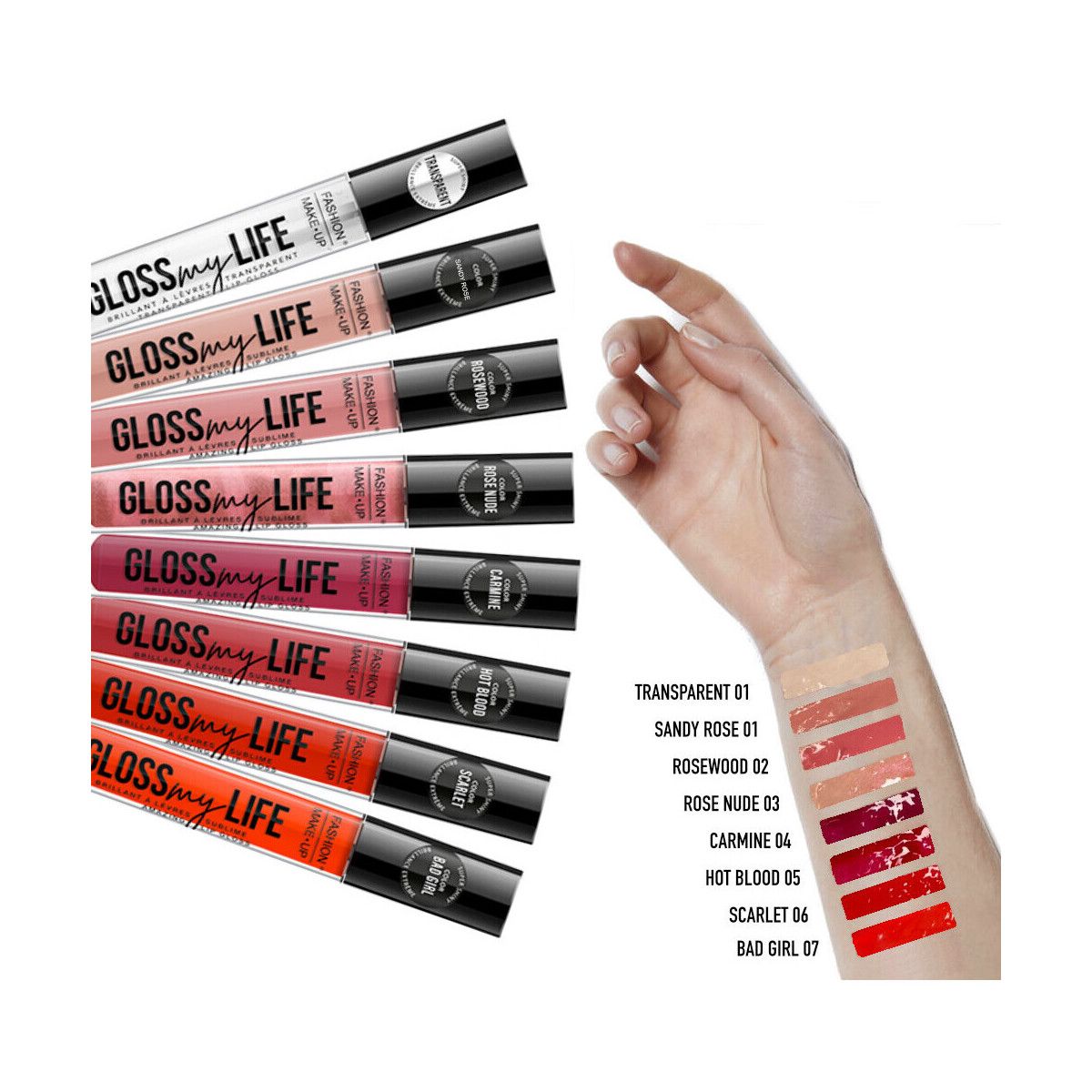 Gloss Lip Gloss – Gloss My Life - 01 Pure - Fashion Make Up - Modalova